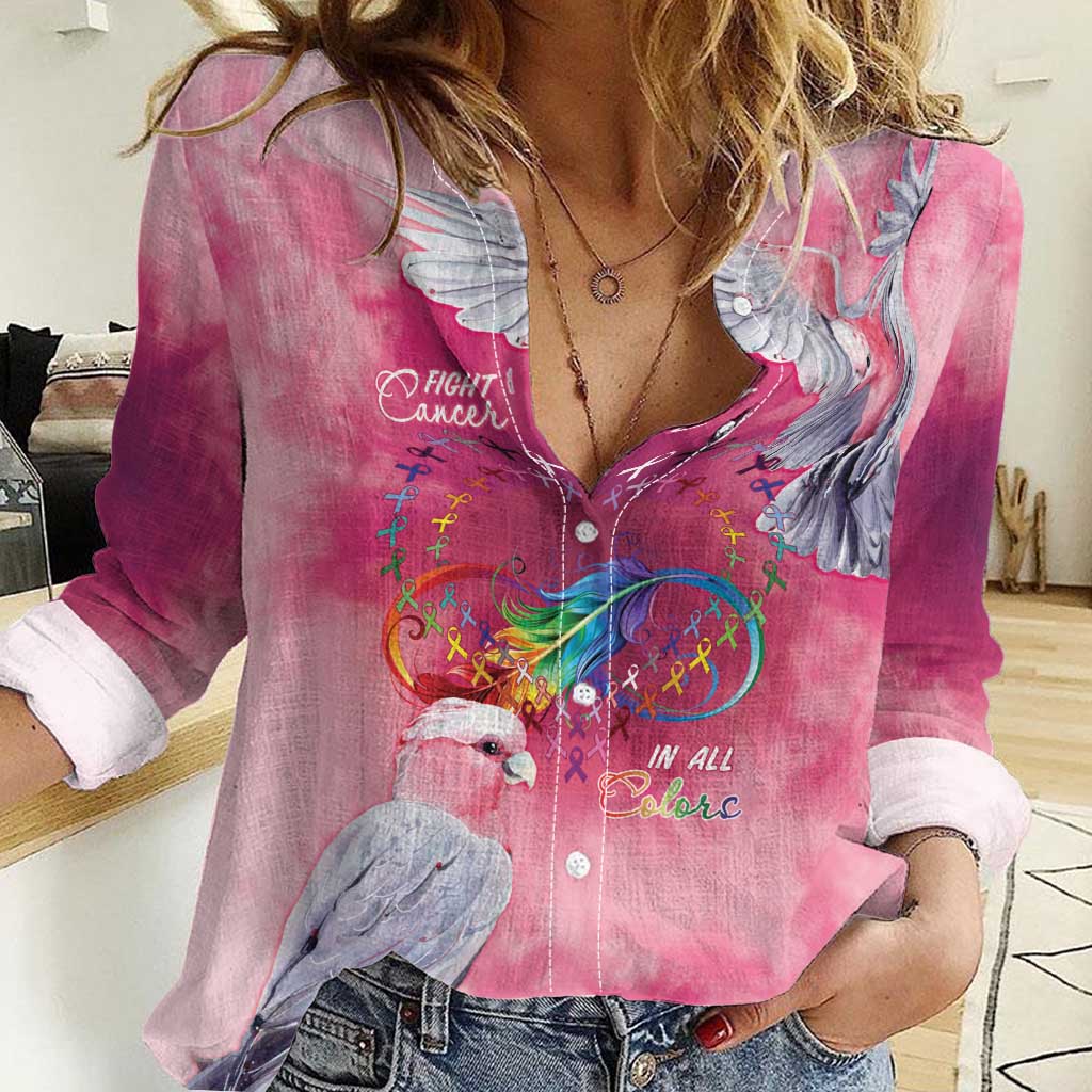 Australia Fight Cancer In All Colors Women Casual Shirt Galah Pink Tie Dye - Vibe Hoodie