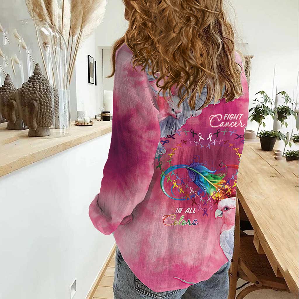 Australia Fight Cancer In All Colors Women Casual Shirt Galah Pink Tie Dye - Vibe Hoodie
