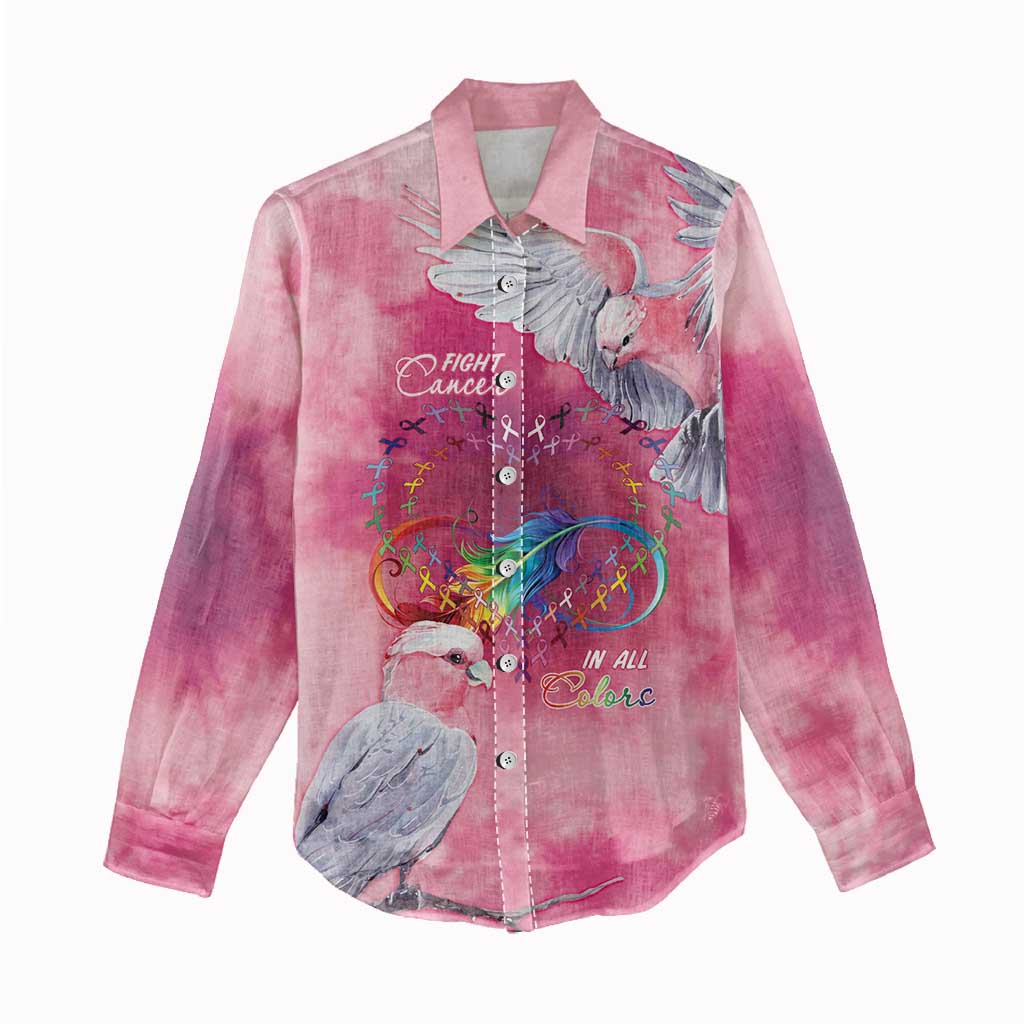 Australia Fight Cancer In All Colors Women Casual Shirt Galah Pink Tie Dye - Vibe Hoodie
