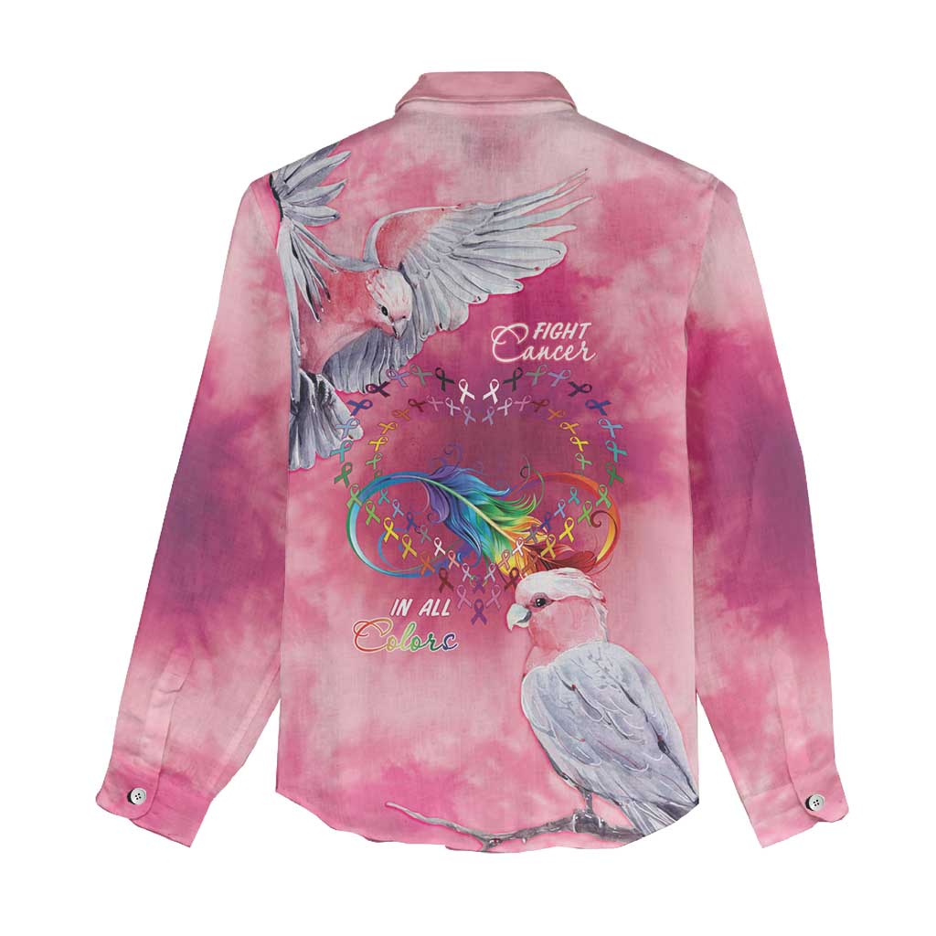 Australia Fight Cancer In All Colors Women Casual Shirt Galah Pink Tie Dye - Vibe Hoodie
