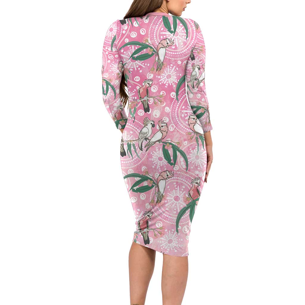 Australia Galah Aboriginal Family Matching Long Sleeve Bodycon Dress and Hawaiian Shirt Breast Cancer Awareness - Vibe Hoodie