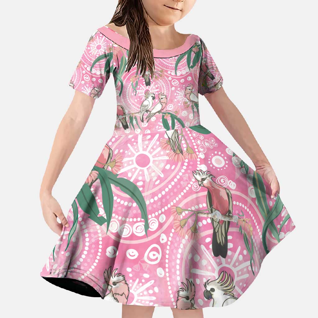 Australia Galah Aboriginal Family Matching Mermaid Dress and Hawaiian Shirt Breast Cancer Awareness - Vibe Hoodie