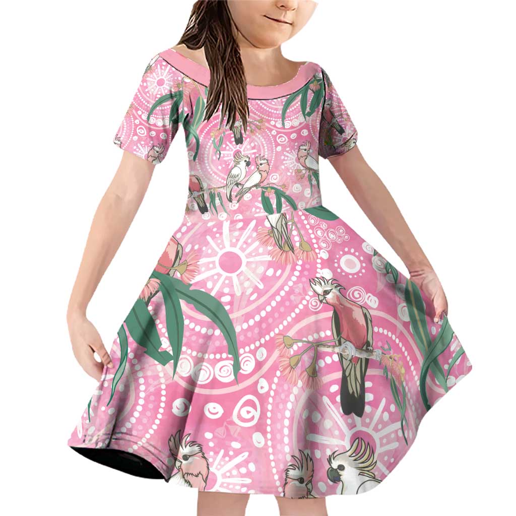 Australia Galah Aboriginal Family Matching Off Shoulder Short Dress and Hawaiian Shirt Breast Cancer Awareness - Vibe Hoodie