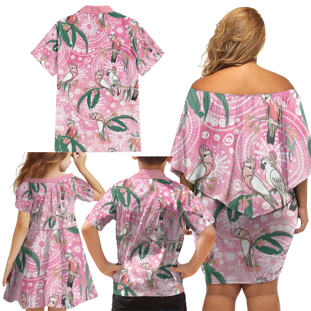 Australia Galah Aboriginal Family Matching Off Shoulder Short Dress and Hawaiian Shirt Breast Cancer Awareness - Vibe Hoodie
