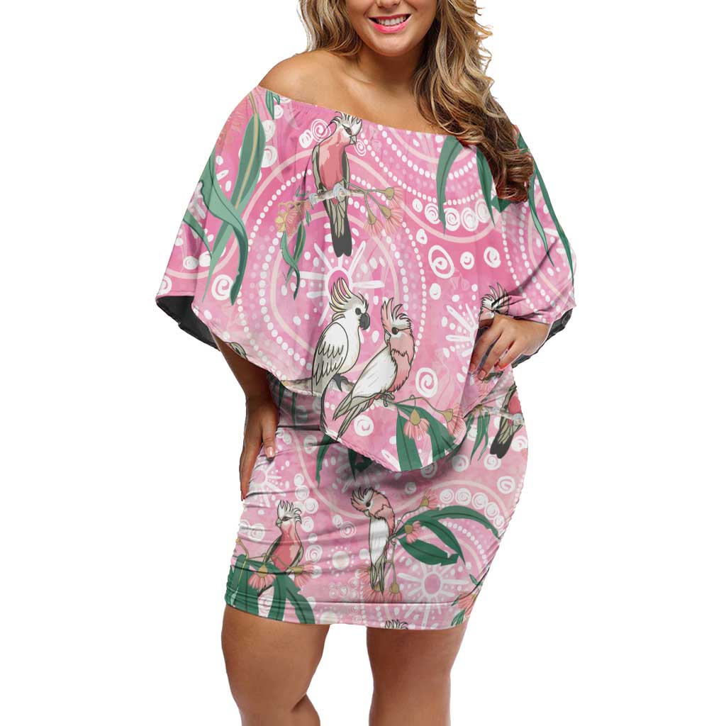 Australia Galah Aboriginal Family Matching Off Shoulder Short Dress and Hawaiian Shirt Breast Cancer Awareness - Vibe Hoodie