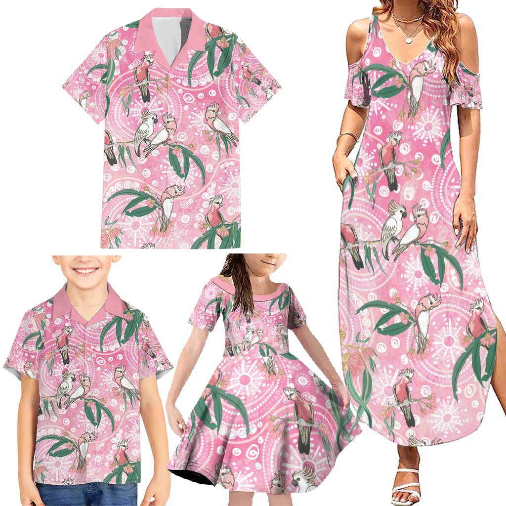 Australia Galah Aboriginal Family Matching Summer Maxi Dress and Hawaiian Shirt Breast Cancer Awareness - Vibe Hoodie