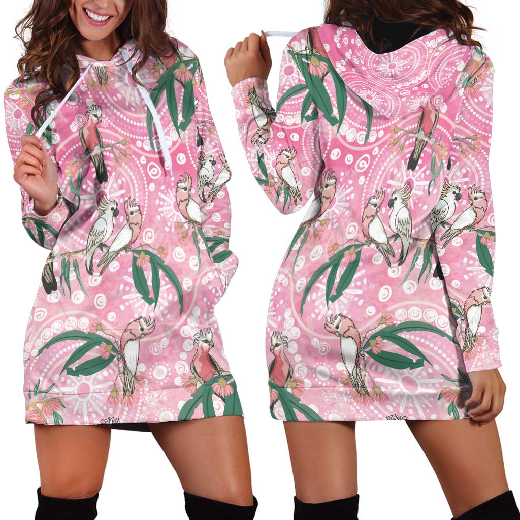 Australia Galah Aboriginal Hoodie Dress Breast Cancer Awareness - Vibe Hoodie
