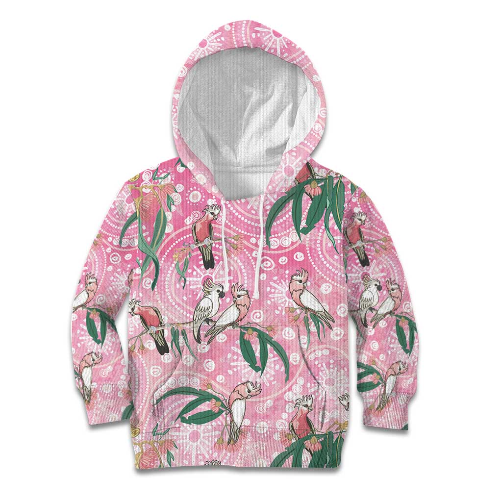 Australia Galah Aboriginal Kid Hoodie Breast Cancer Awareness - Vibe Hoodie