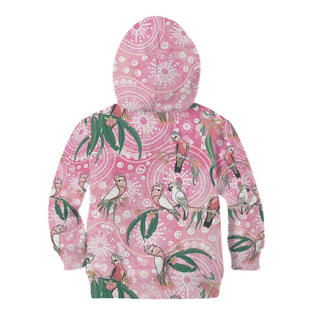 Australia Galah Aboriginal Kid Hoodie Breast Cancer Awareness - Vibe Hoodie