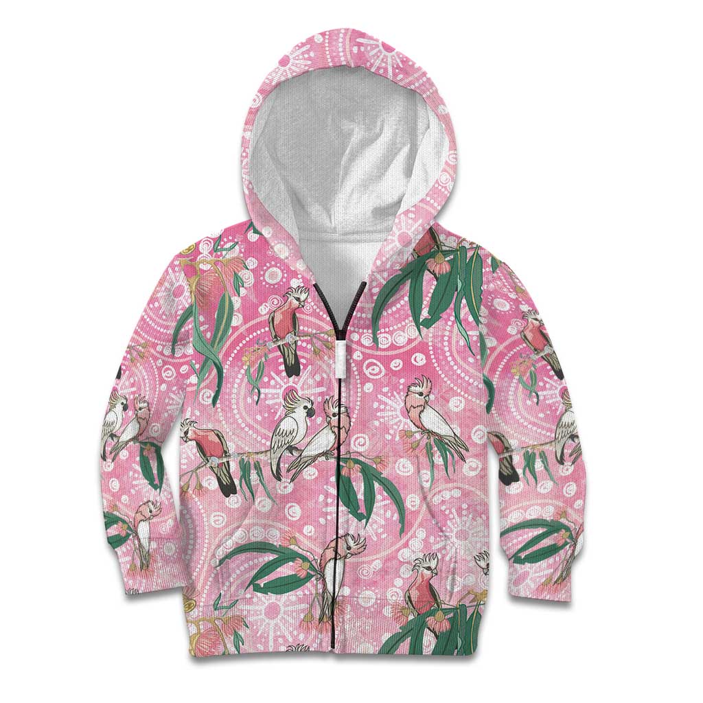 Australia Galah Aboriginal Kid Hoodie Breast Cancer Awareness - Vibe Hoodie