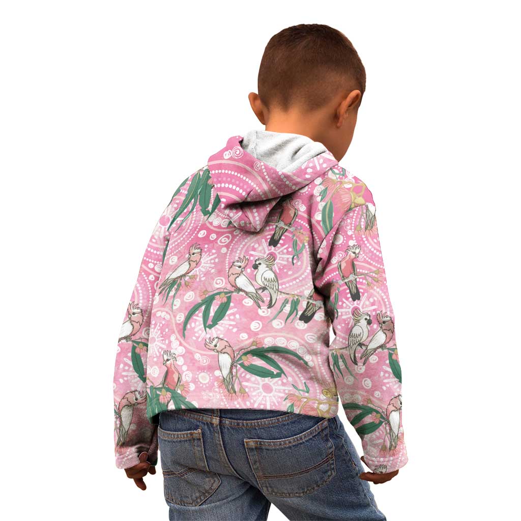 Australia Galah Aboriginal Kid Hoodie Breast Cancer Awareness - Vibe Hoodie