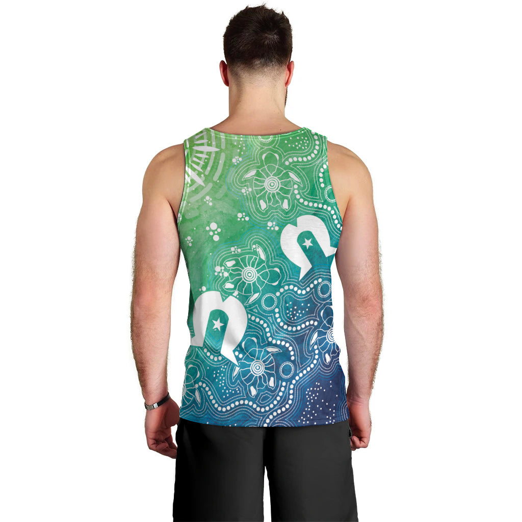 Australia Aboriginal Style Men Tank Top World Ocean Day - Vibe Hoodie Shop