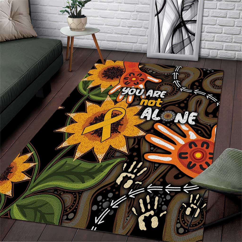 Australia Indigenous Area Rug You Are Not Alone - Vibe Hoodie Shop