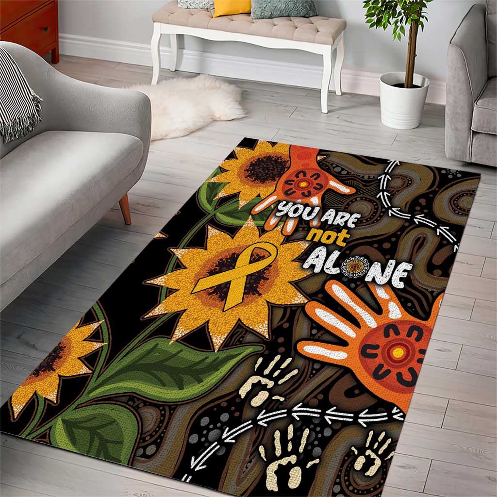 Australia Indigenous Area Rug You Are Not Alone - Vibe Hoodie Shop