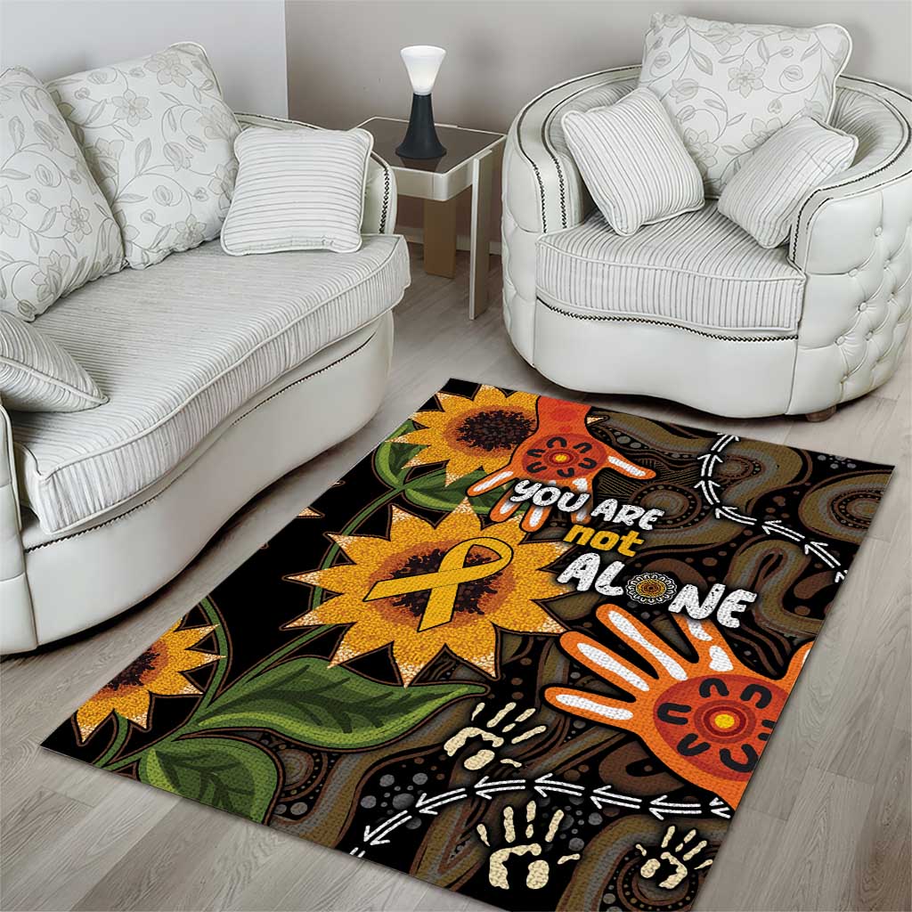 Australia Indigenous Area Rug You Are Not Alone - Vibe Hoodie Shop