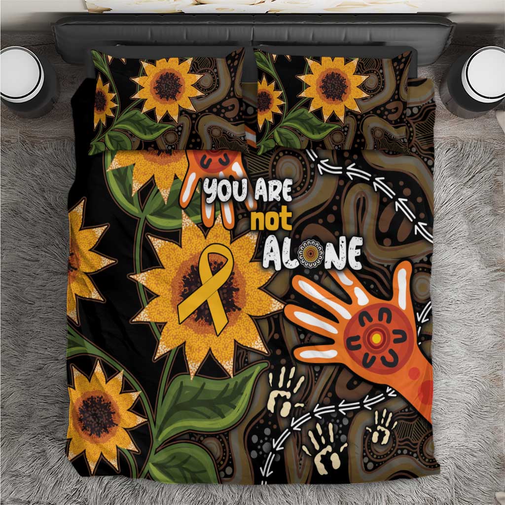 Australia Indigenous Bedding Set You Are Not Alone - Vibe Hoodie Shop