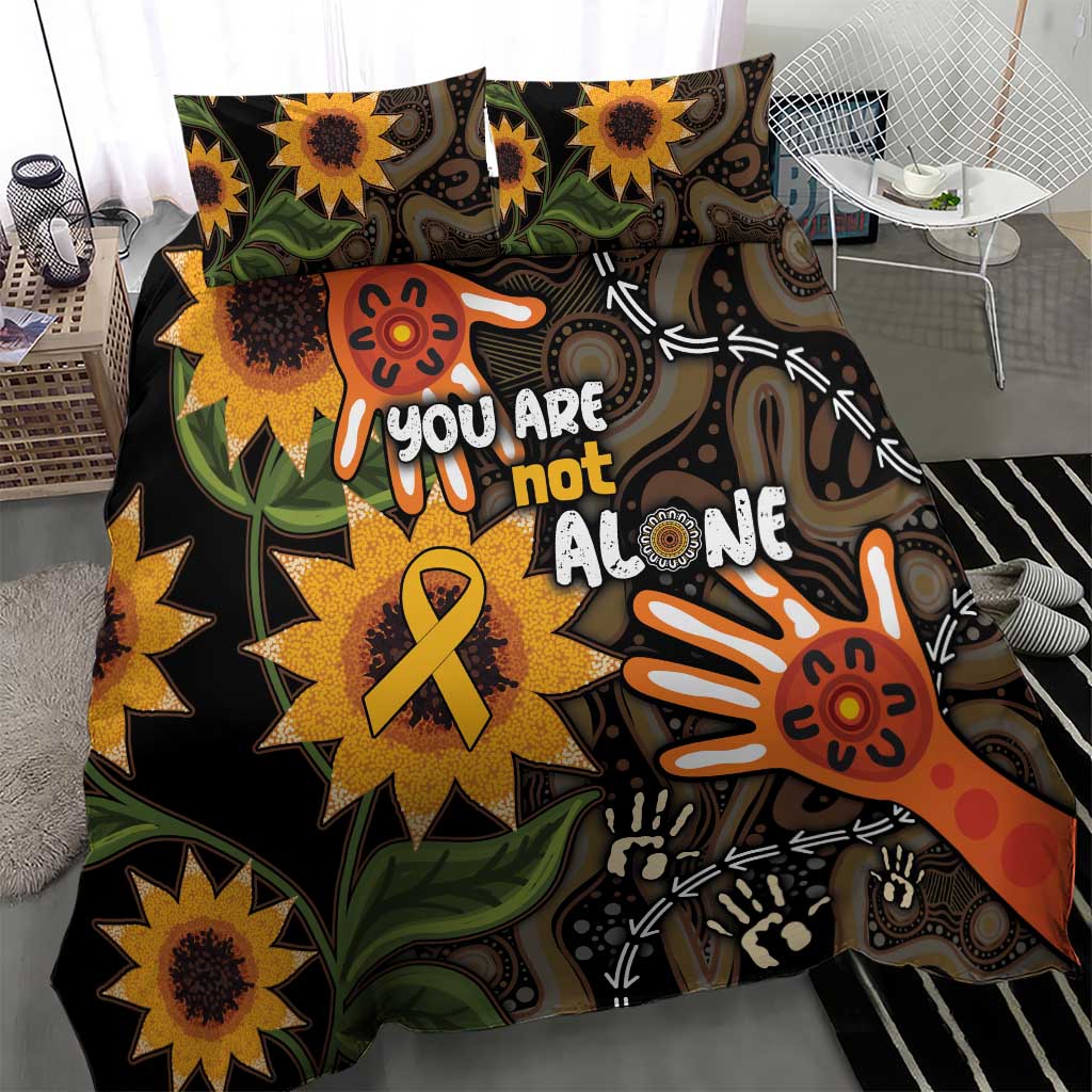 Australia Indigenous Bedding Set You Are Not Alone - Vibe Hoodie Shop
