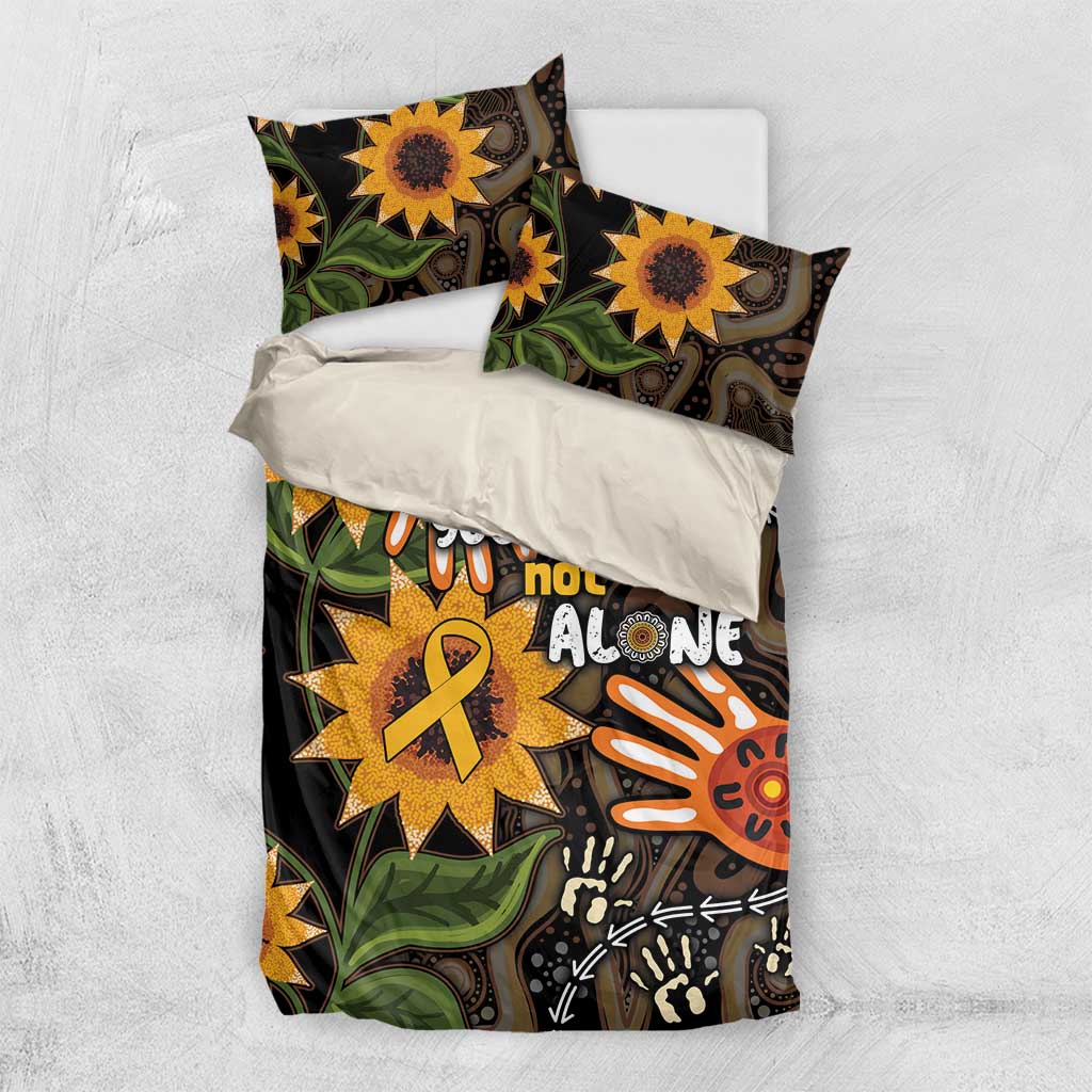 Australia Indigenous Bedding Set You Are Not Alone - Vibe Hoodie Shop