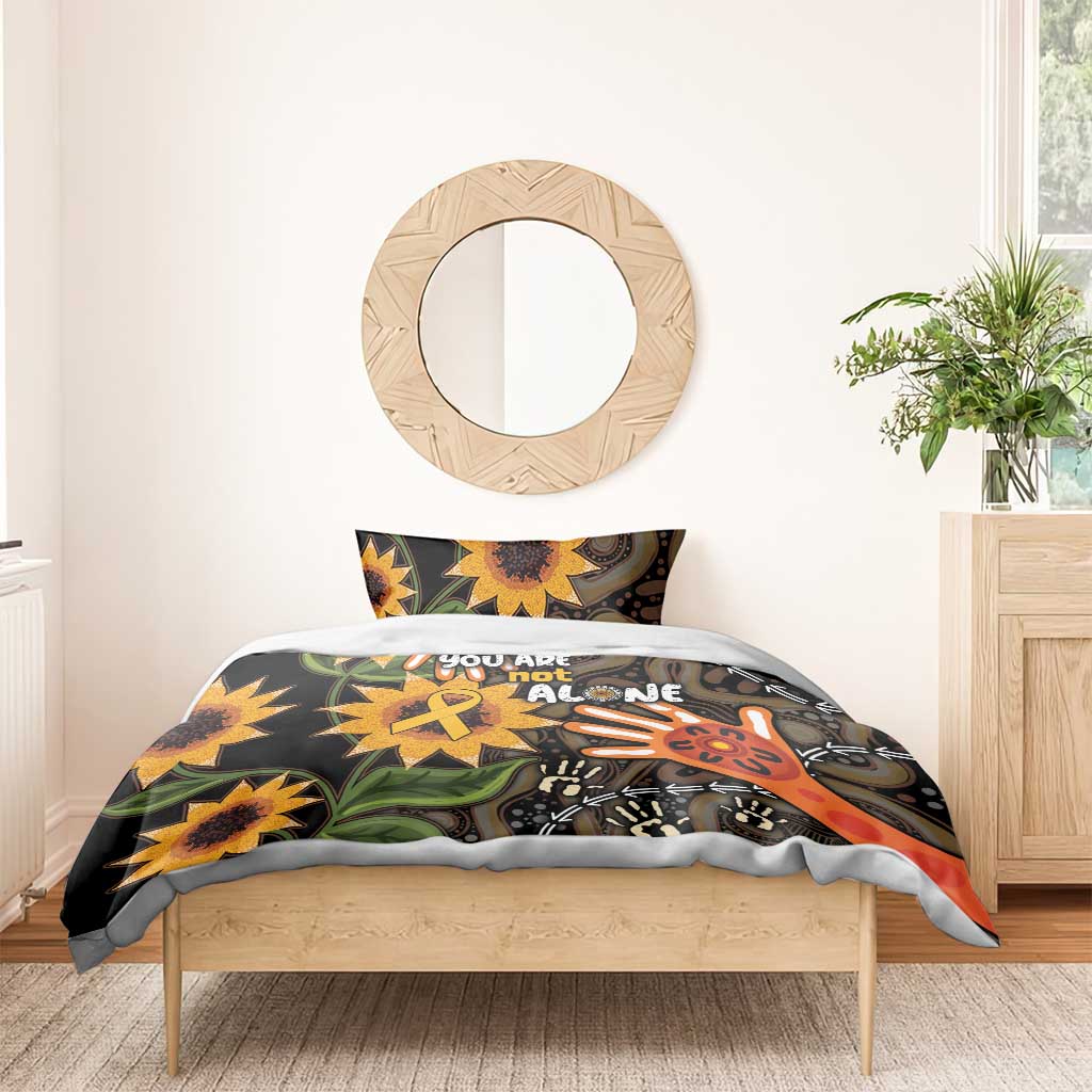 Australia Indigenous Bedding Set You Are Not Alone - Vibe Hoodie Shop