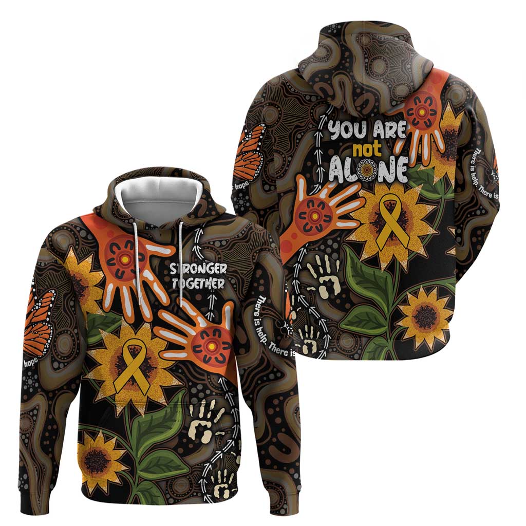 Australia Indigenous Hoodie You Are Not Alone LT7 - Vibe Hoodie Shop