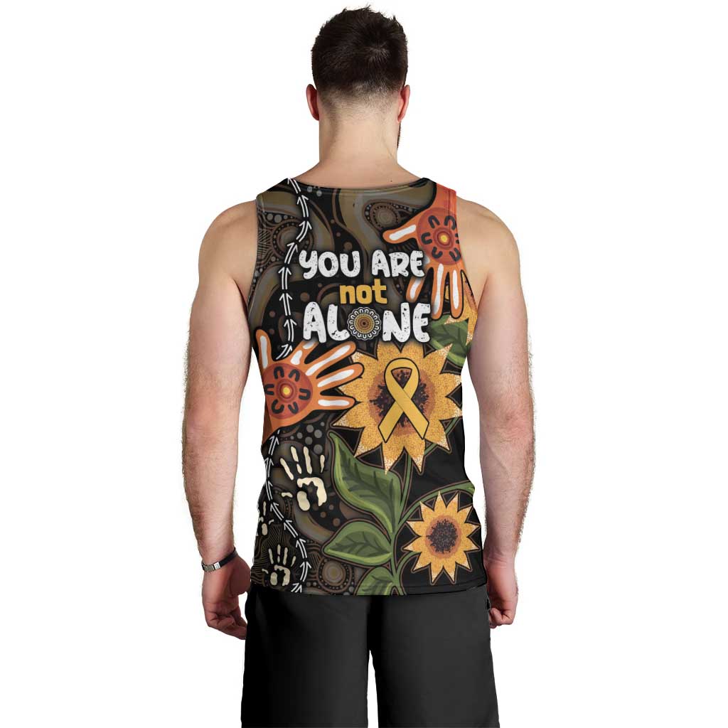 Australia Indigenous Men Tank Top You Are Not Alone - Vibe Hoodie Shop