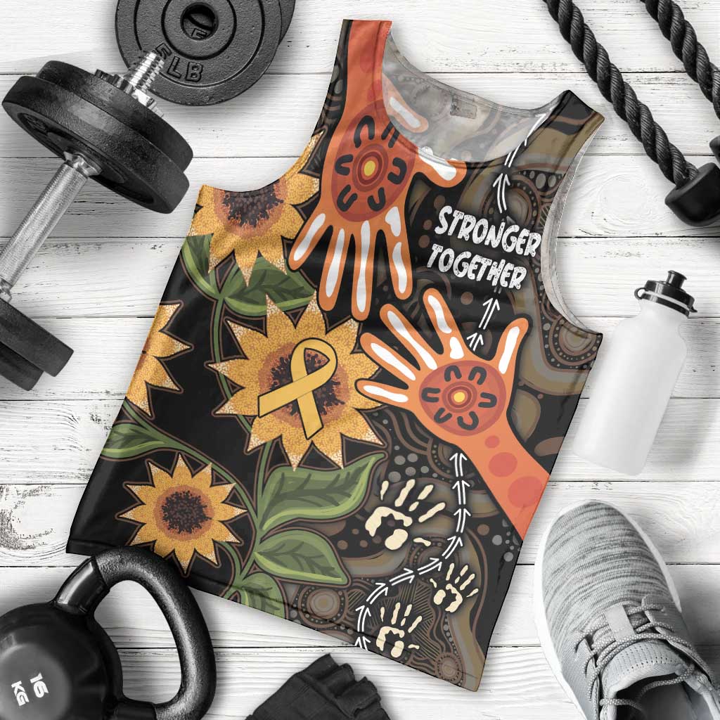 Australia Indigenous Men Tank Top You Are Not Alone - Vibe Hoodie Shop