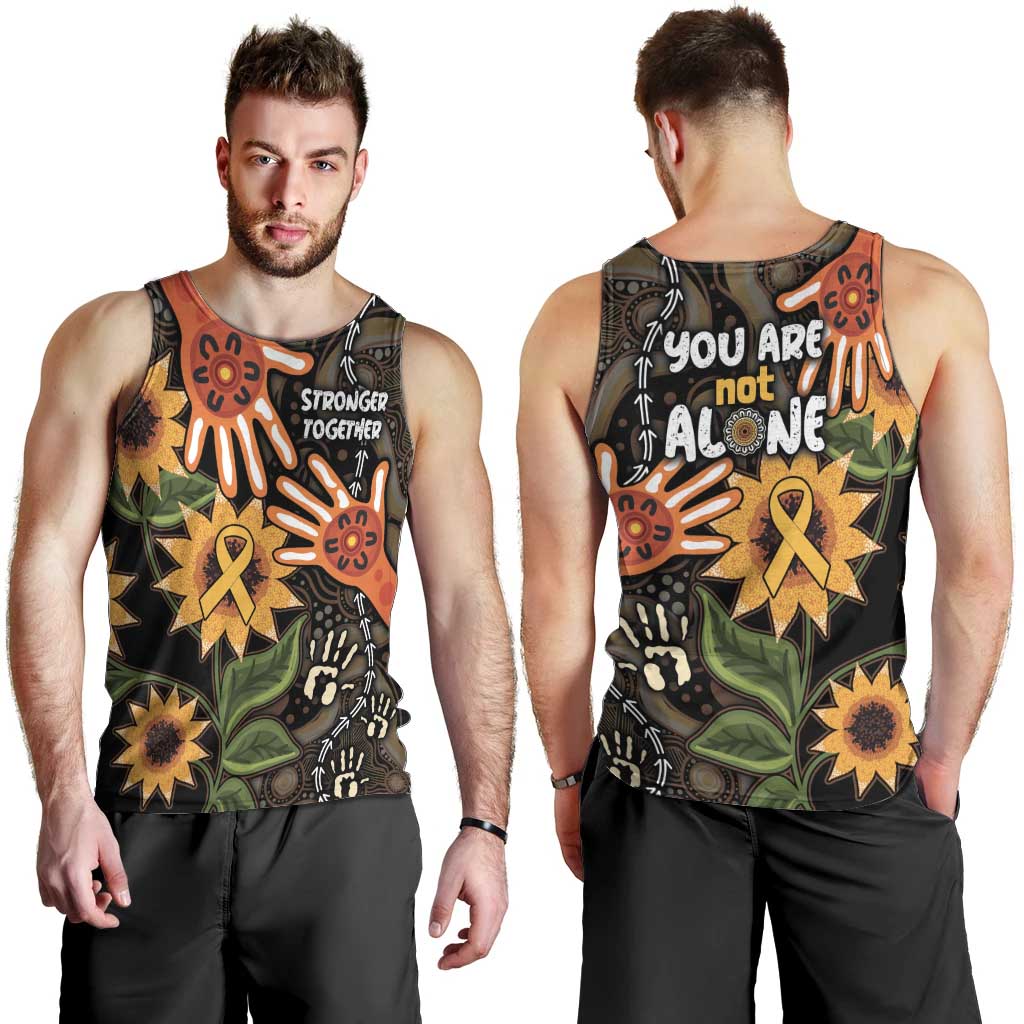 Australia Indigenous Men Tank Top You Are Not Alone - Vibe Hoodie Shop
