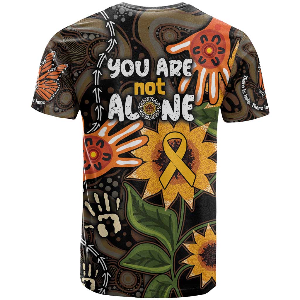 Australia Indigenous T Shirt You Are Not Alone - Vibe Hoodie Shop