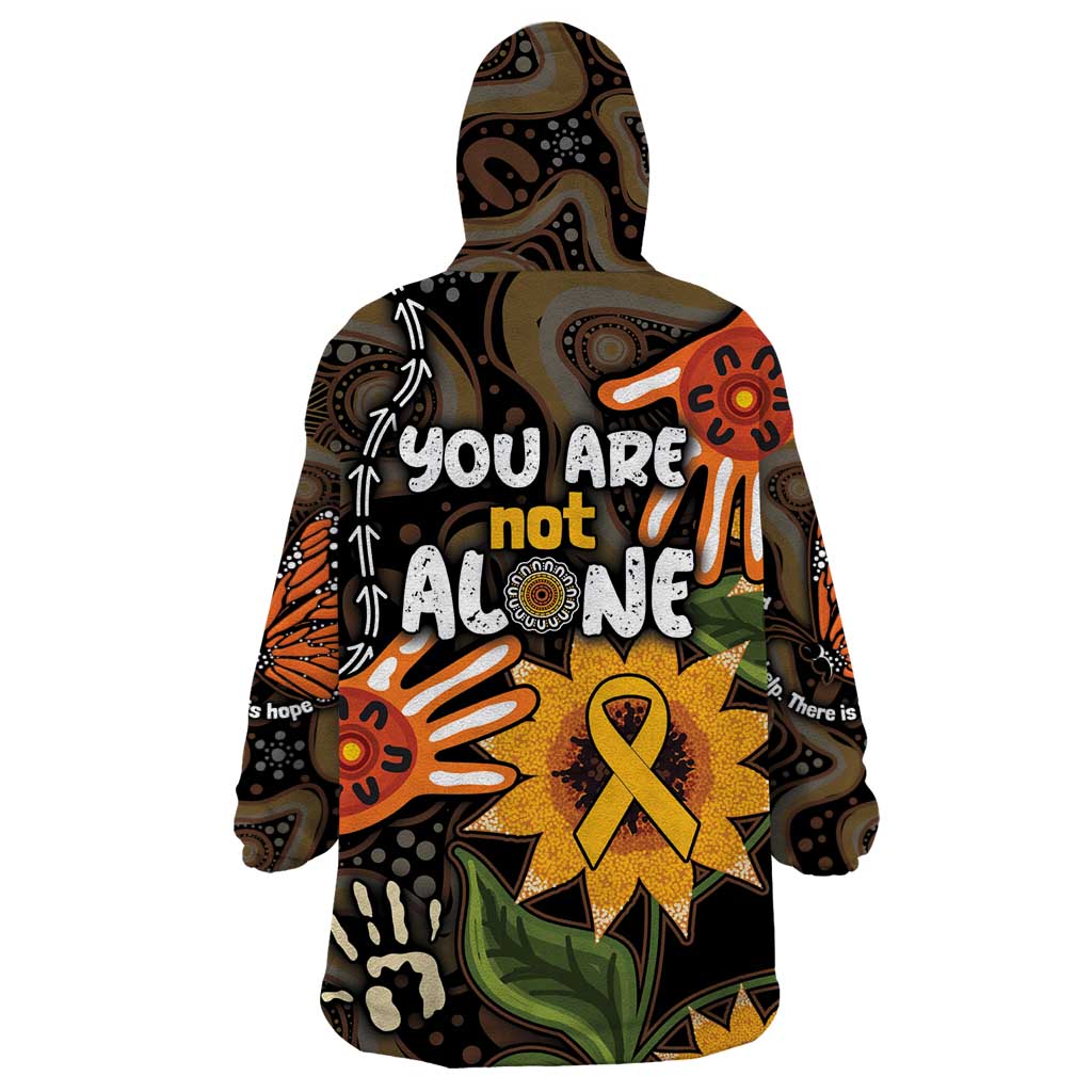 Australia Indigenous Wearable Blanket Hoodie You Are Not Alone - Vibe Hoodie Shop