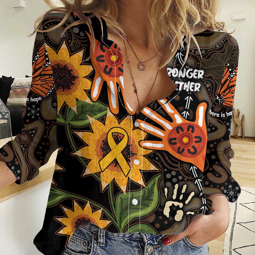 Australia Indigenous Women Casual Shirt You Are Not Alone - Vibe Hoodie Shop