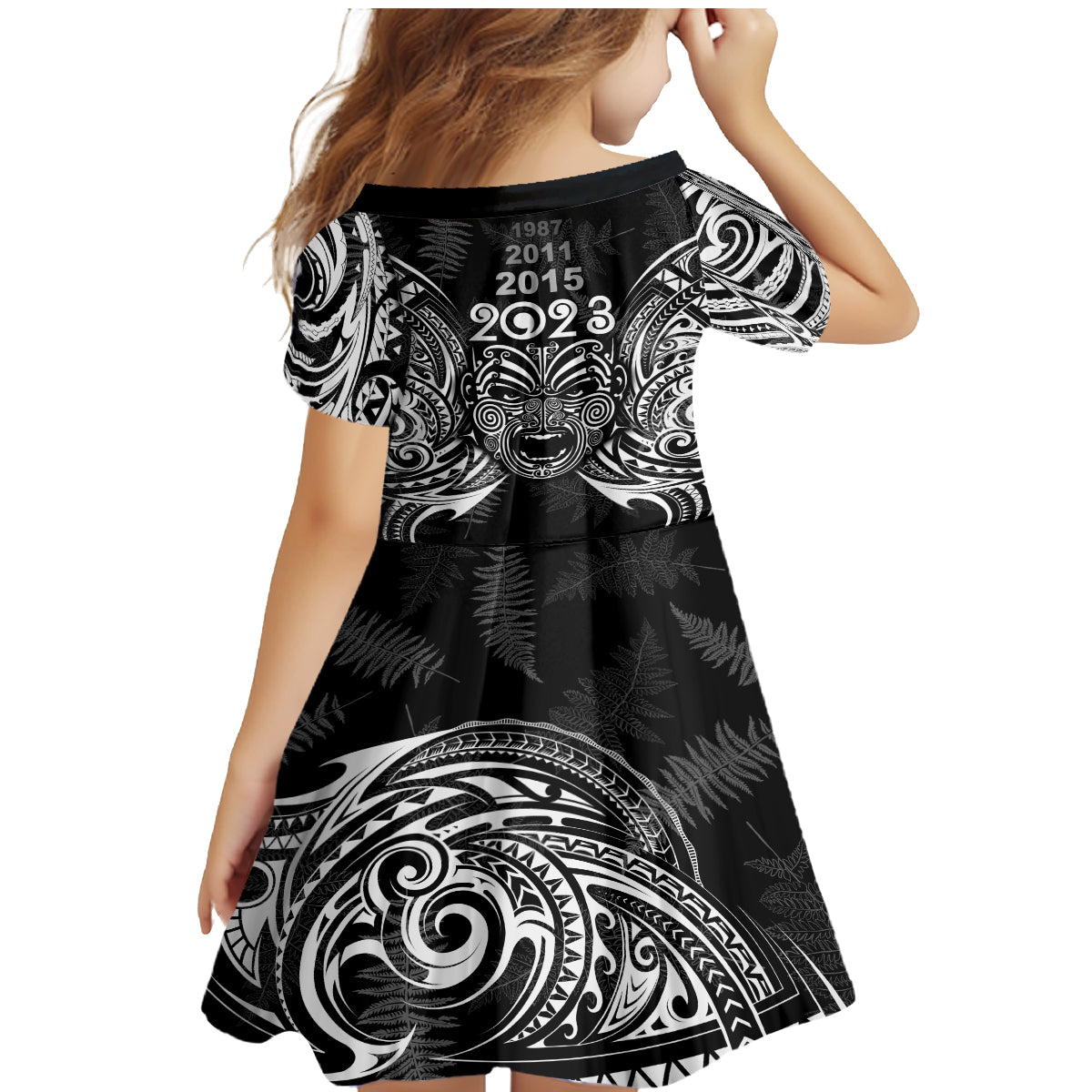 custom-new-zealand-rugby-family-matching-mermaid-dress-and-hawaiian-shirt-2023-world-cup-aotearoa-haka-face