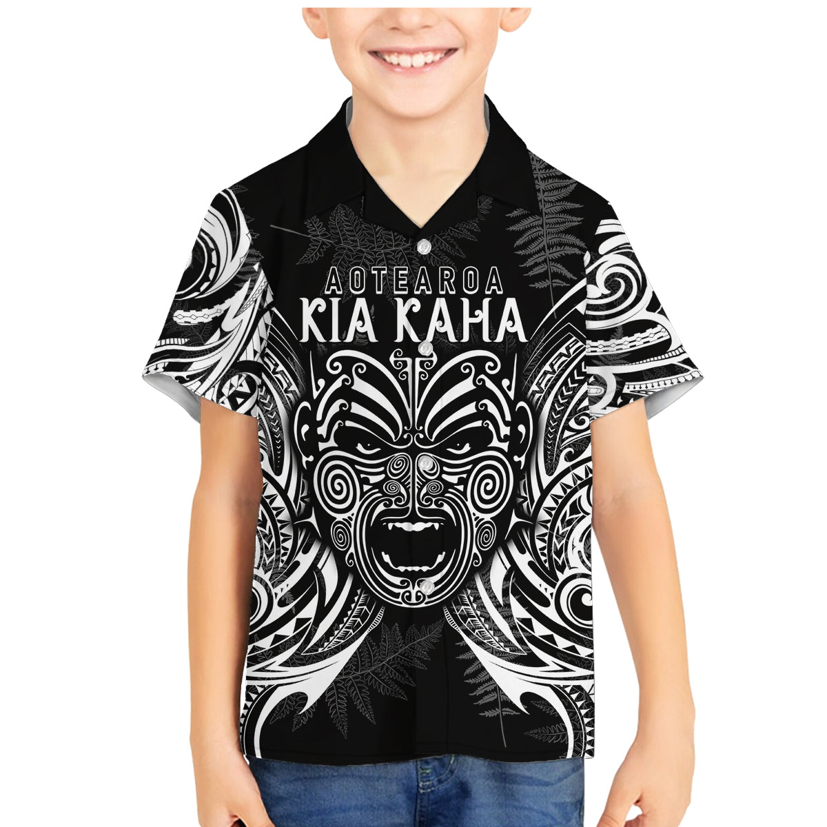 custom-new-zealand-rugby-family-matching-mermaid-dress-and-hawaiian-shirt-2023-world-cup-aotearoa-haka-face