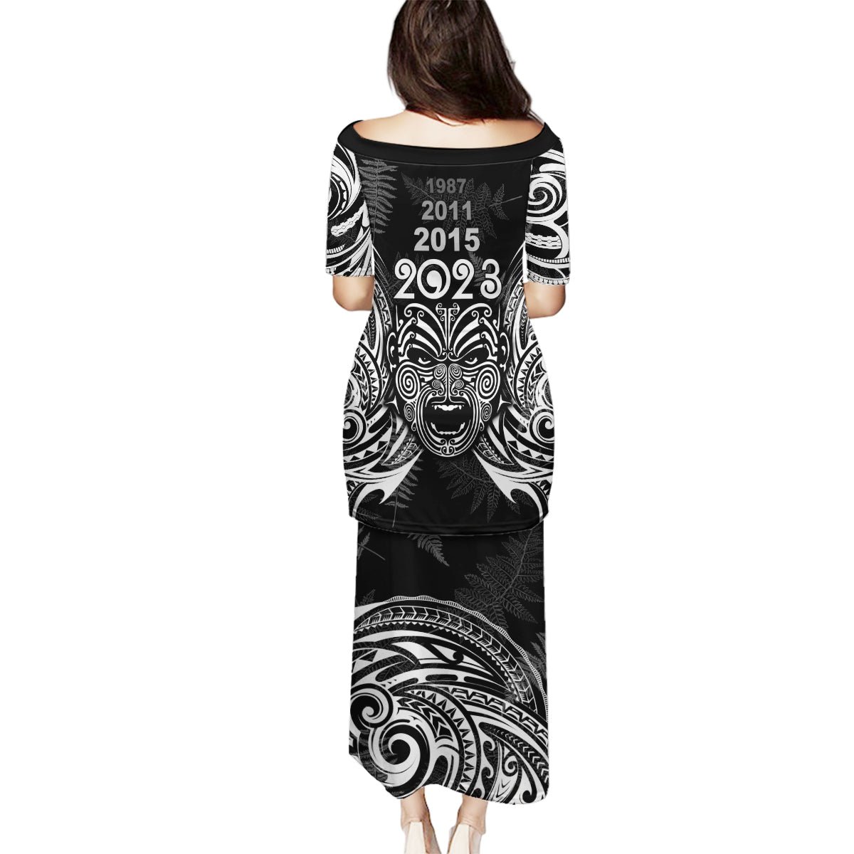 custom-new-zealand-rugby-family-matching-puletasi-dress-and-hawaiian-shirt-2023-world-cup-aotearoa-haka-face