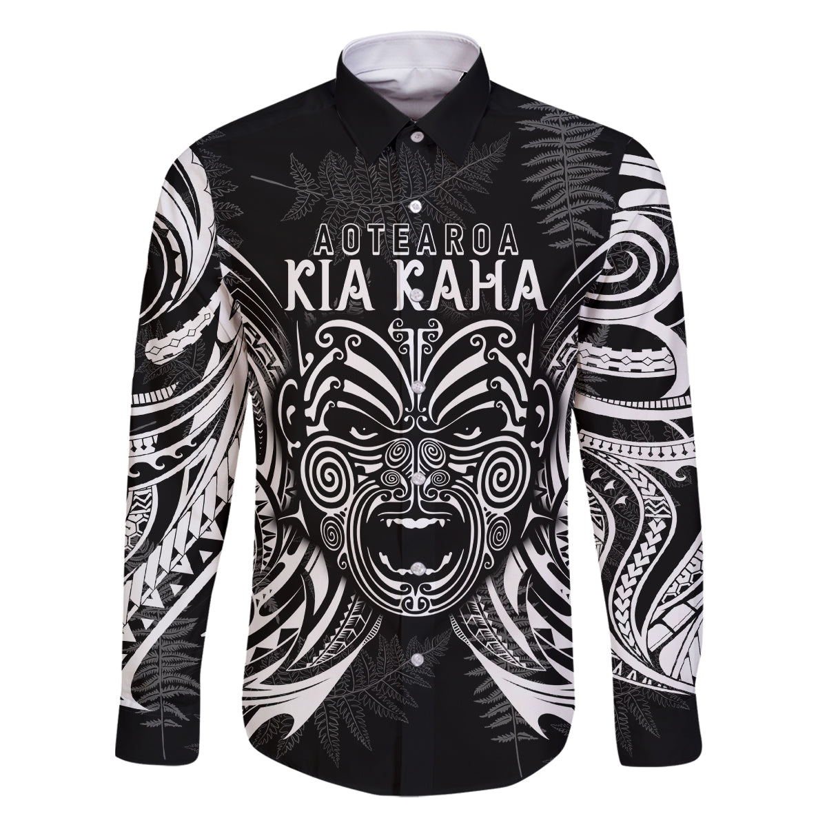 custom-new-zealand-rugby-family-matching-summer-maxi-dress-and-hawaiian-shirt-2023-world-cup-aotearoa-haka-face