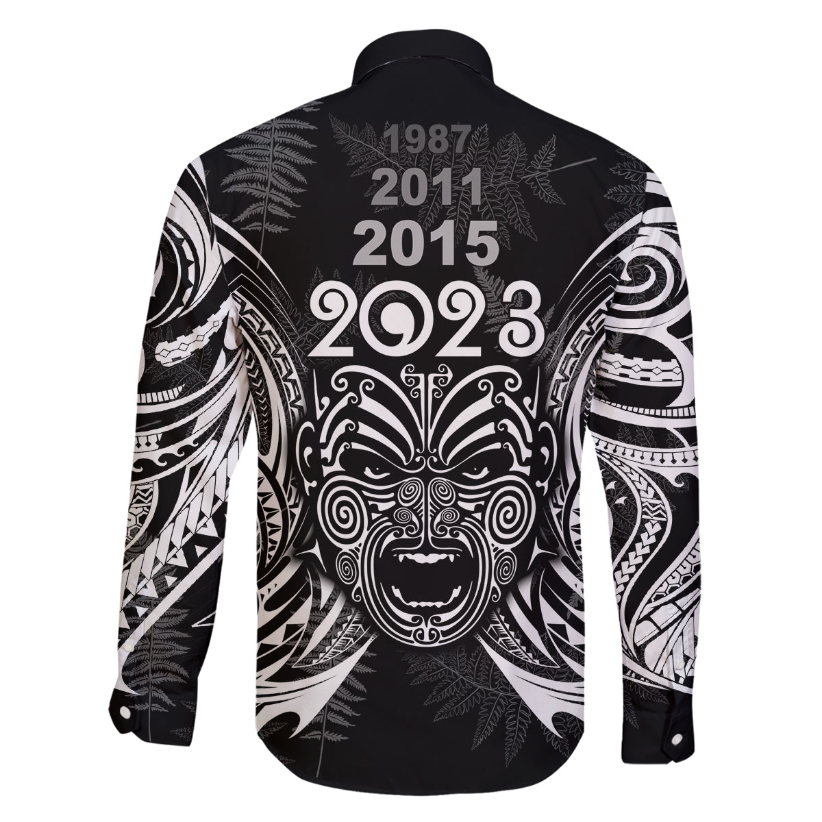 custom-new-zealand-rugby-family-matching-tank-maxi-dress-and-hawaiian-shirt-2023-world-cup-aotearoa-haka-face