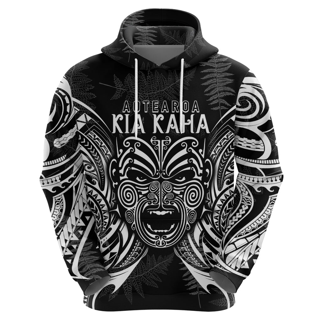 New Zealand Rugby Hoodie 2023 World Cup Aotearoa Haka Face LT7 - Vibe Hoodie Shop