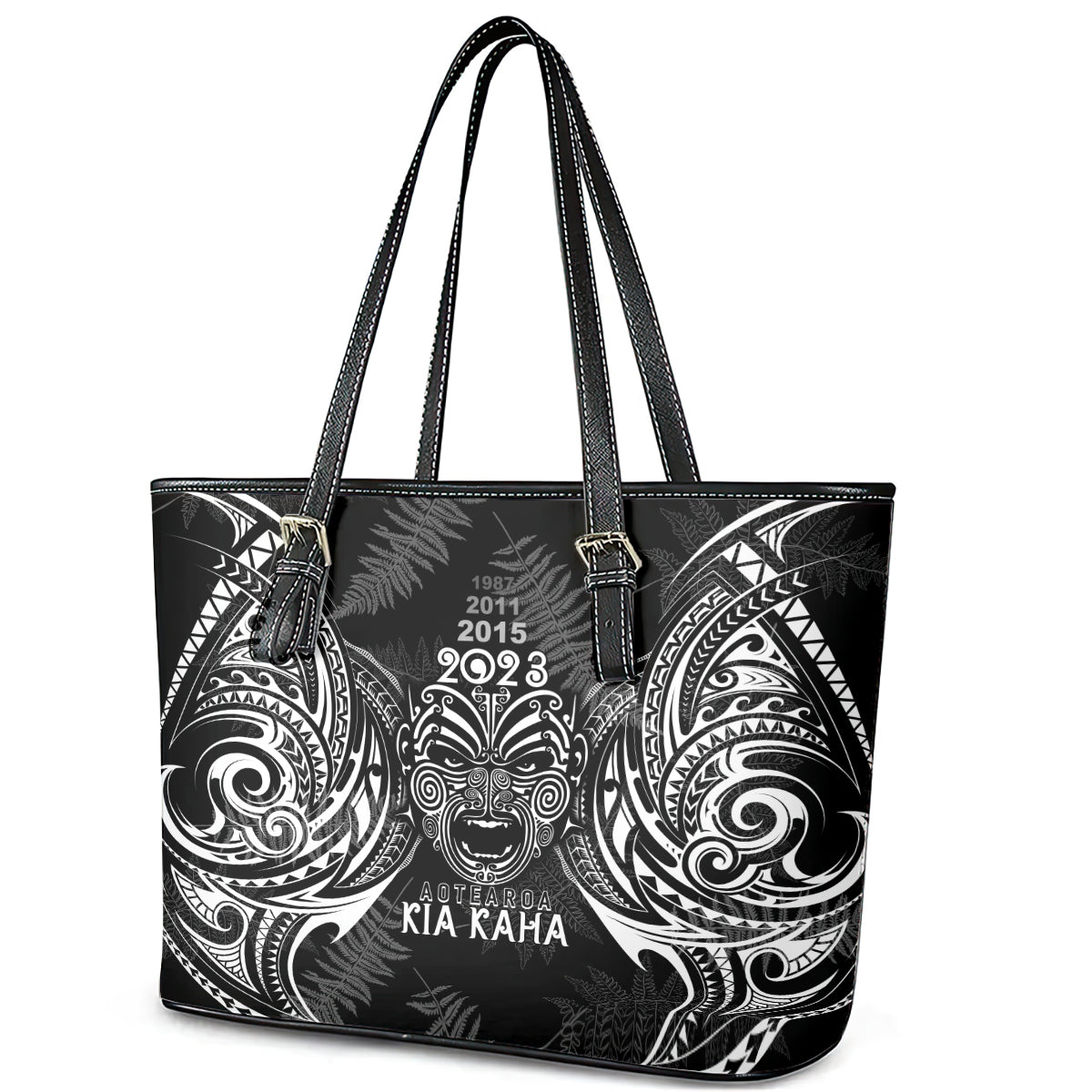 custom-new-zealand-rugby-leather-tote-bag-2023-world-cup-aotearoa-haka-face