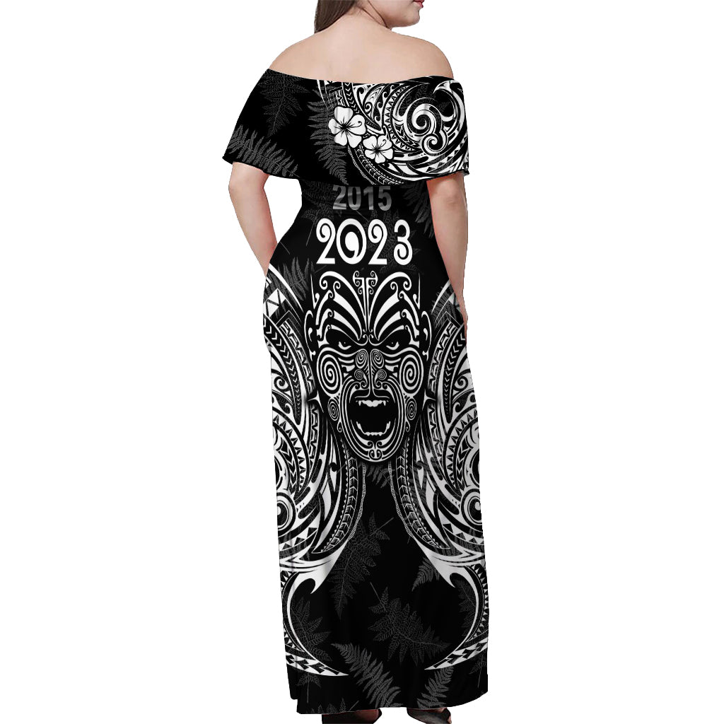 custom-new-zealand-rugby-off-shoulder-maxi-dress-2023-world-cup-aotearoa-haka-face