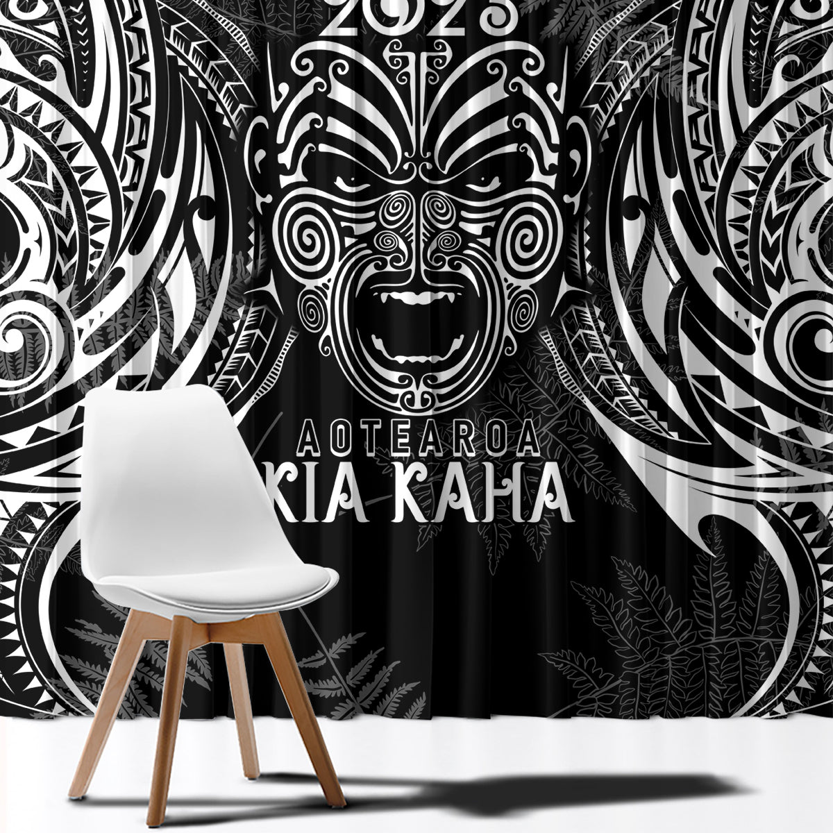 custom-new-zealand-rugby-window-curtain-2023-world-cup-aotearoa-haka-face