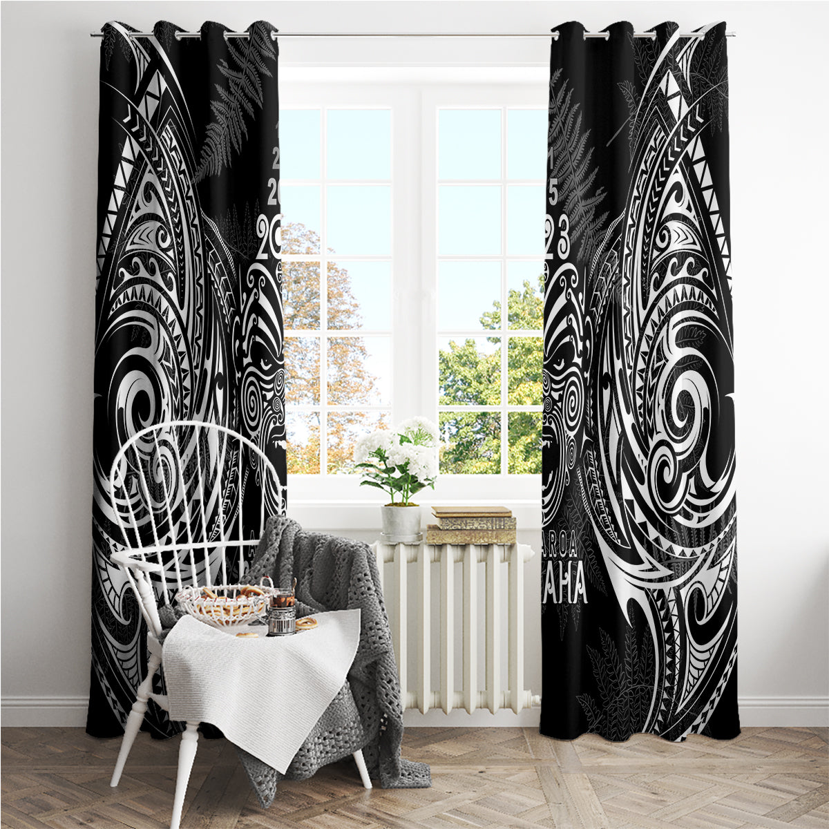 custom-new-zealand-rugby-window-curtain-2023-world-cup-aotearoa-haka-face