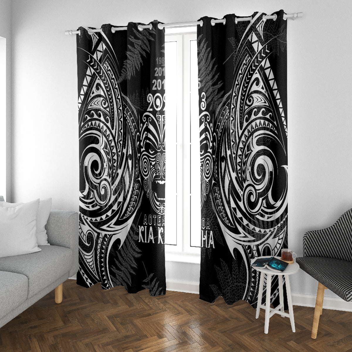 custom-new-zealand-rugby-window-curtain-2023-world-cup-aotearoa-haka-face