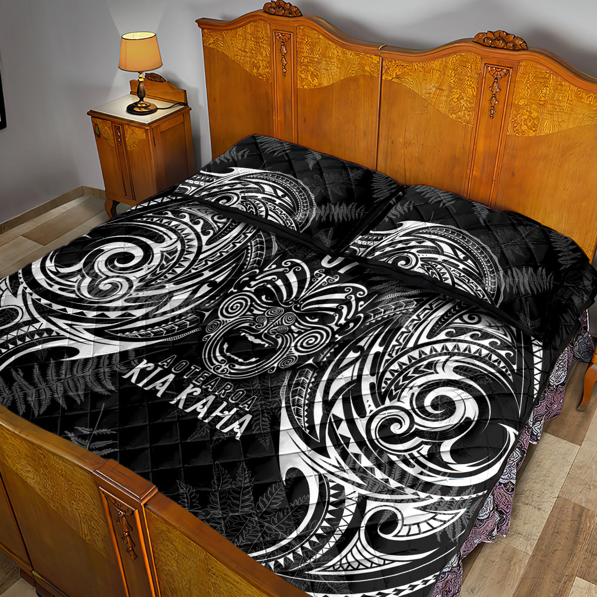 New Zealand Rugby Quilt Bed Set 2023 World Cup Aotearoa Create History - Vibe Hoodie Shop