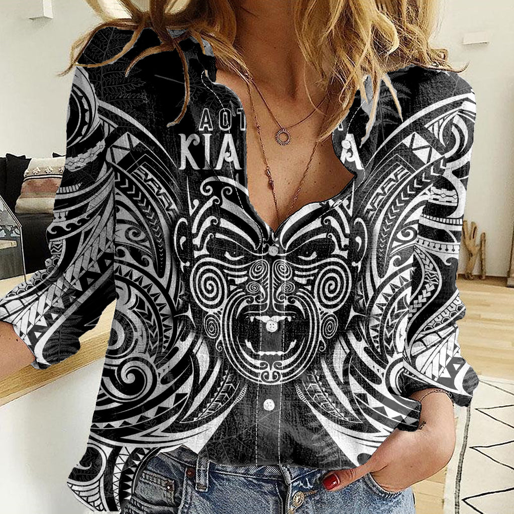 New Zealand Rugby Women Casual Shirt 2023 World Cup Aotearoa Create History - Vibe Hoodie Shop