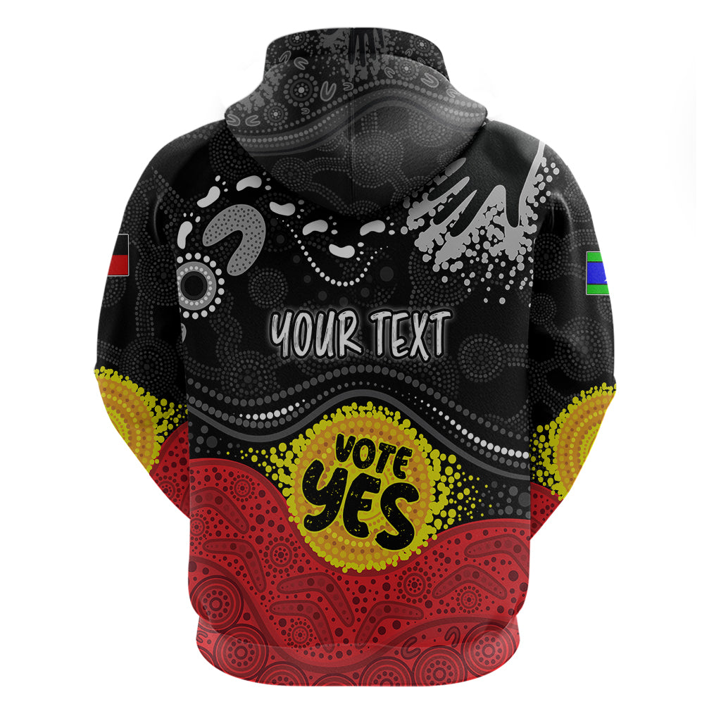 Personalised Australia Indigenous Hoodie Walk For Yes 2023 Aboriginal Flag Style LT7 - Vibe Hoodie Shop