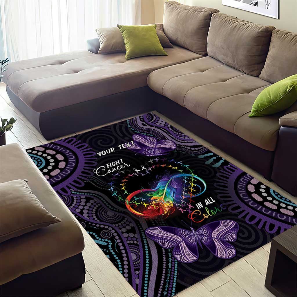 Australia Aboriginal Dot Arts Area Rug Fight Cancer In All Colors - Vibe Hoodie Shop