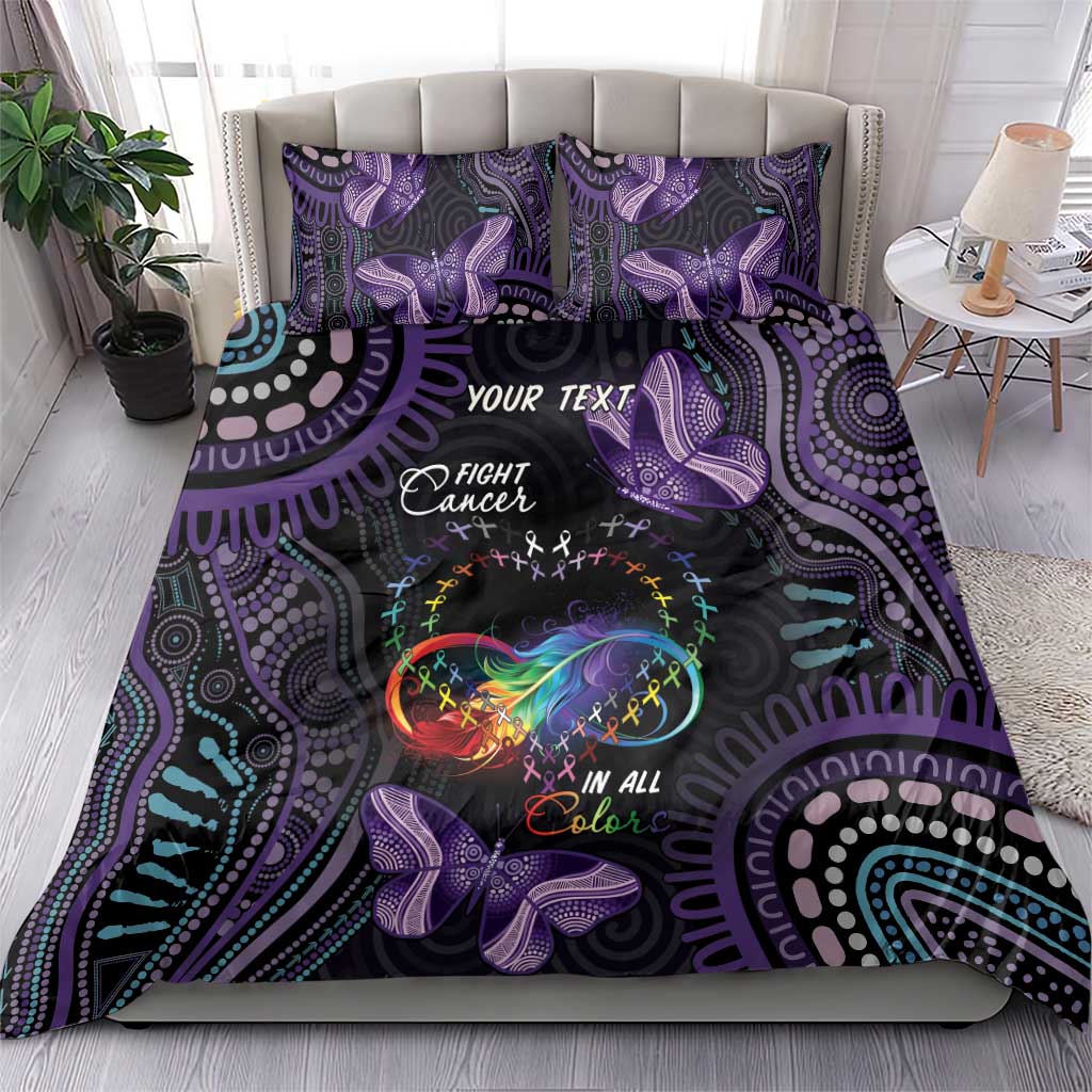 Australia Aboriginal Dot Arts Bedding Set Fight Cancer In All Colors - Vibe Hoodie Shop