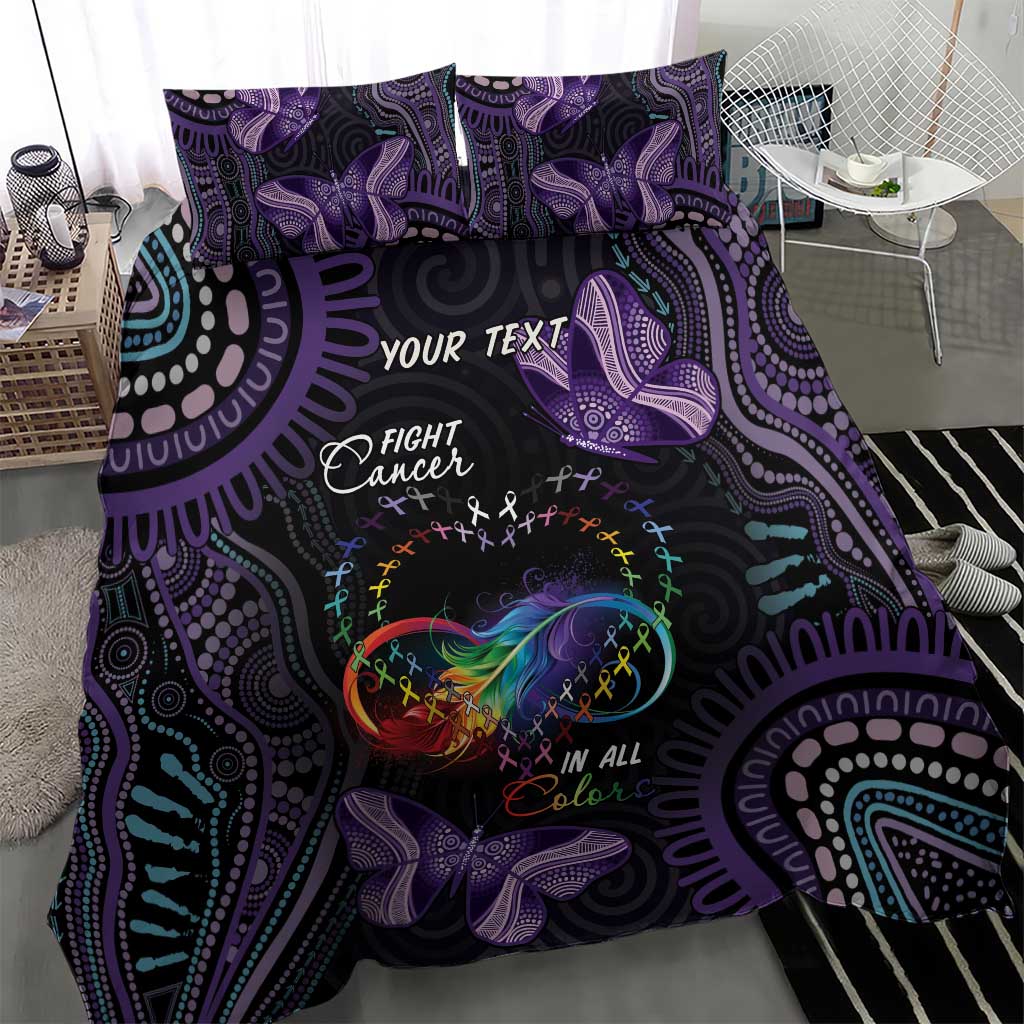 Australia Aboriginal Dot Arts Bedding Set Fight Cancer In All Colors - Vibe Hoodie Shop