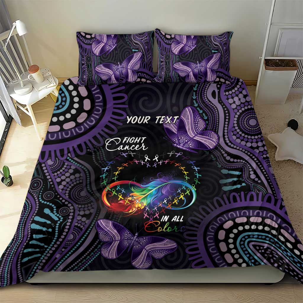 Australia Aboriginal Dot Arts Bedding Set Fight Cancer In All Colors - Vibe Hoodie Shop