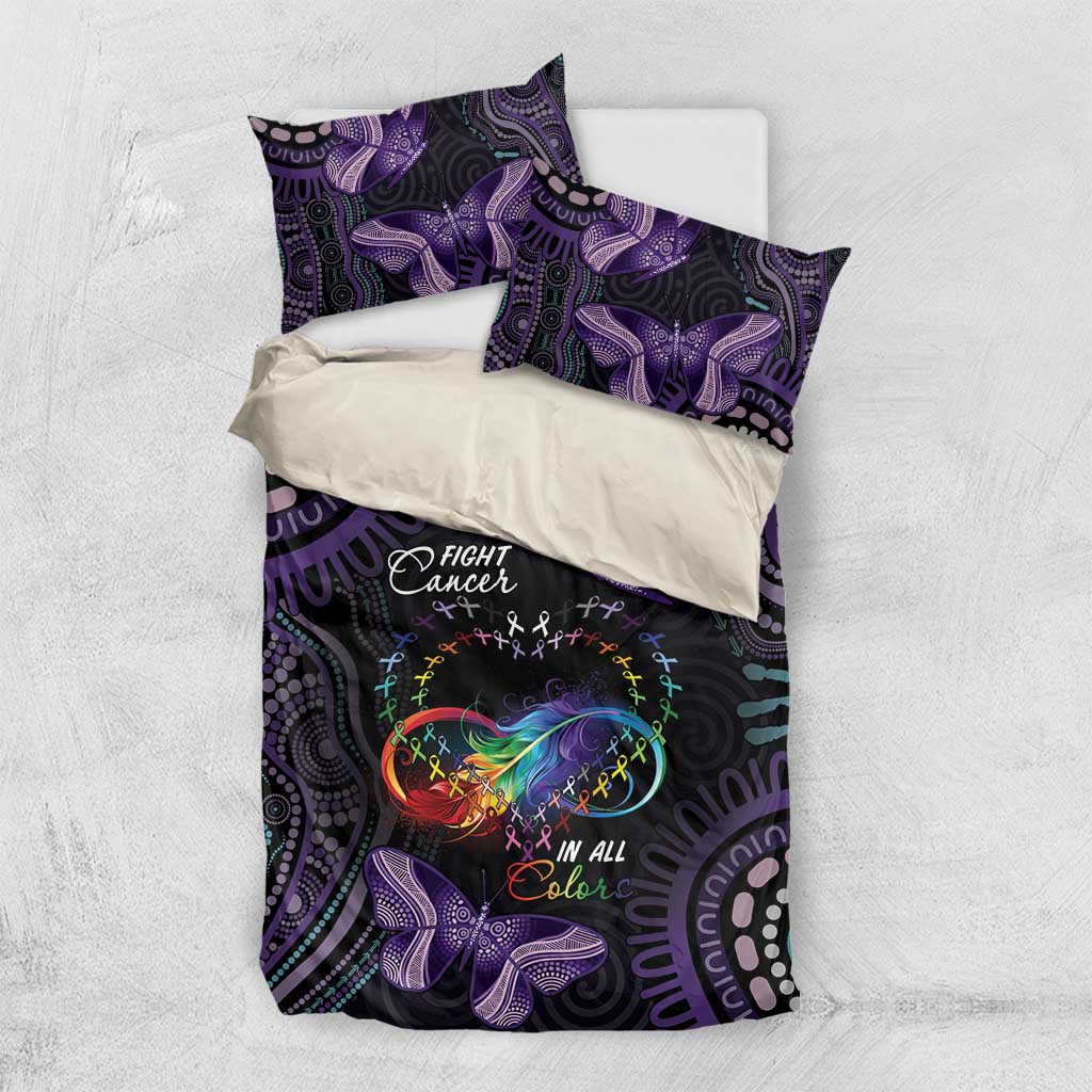 Australia Aboriginal Dot Arts Bedding Set Fight Cancer In All Colors - Vibe Hoodie Shop