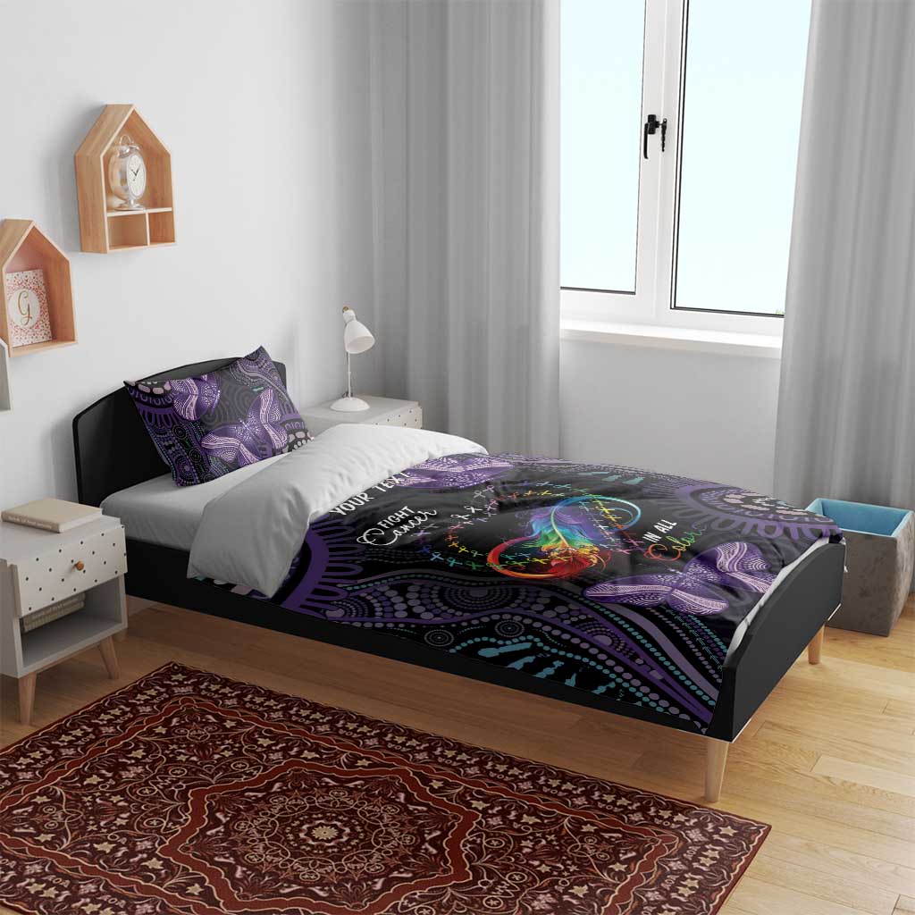 Australia Aboriginal Dot Arts Bedding Set Fight Cancer In All Colors - Vibe Hoodie Shop